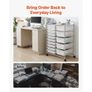 Rolling Cart with Drawers, Double Row 15 Drawer Storage Organizer, Mobile Utility Cart with Chrome Steel Frame, Universal Casters & 2 Brakes, for Office, Classroom, Craft Room, Studio, Garage Image 6