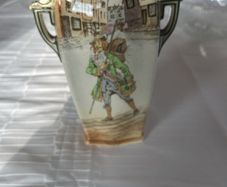 Vintage Royal Doulton "Barnaby Rudge" Twin-Handled Vase (Pattern D2973, c.
