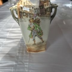 Vintage Royal Doulton "Barnaby Rudge" Twin-Handled Vase (Pattern D2973, c.