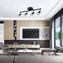 NEW SALE | 4 Way GU10 6W Ceiling Light Fitting, Spot Light Ceiling Spotlight Swiveling Lamp Light Bases Angle Adjustable for Kitchen Bedroom Living Room and Showroom Image 8