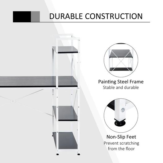 MASSIVE SALE Computer Workstation Metal Frame-White/ Black (FREE SHIPPING)