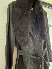 Brown Leather Coat