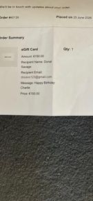 gift card