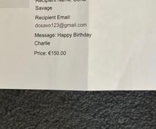 gift card