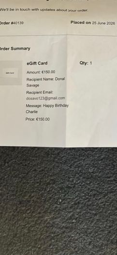 gift card