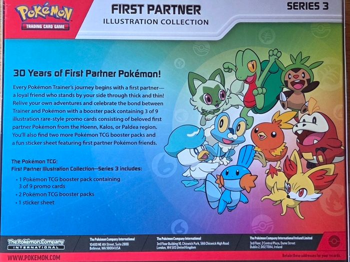 Pokemon First Partners Illustration Collection Series 3