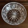 Cut glass crystal large deep fruit bowl un stamped heavy Image 2