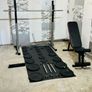 Branded: Cast Iron Weights Folding Rack Bench Bars Image 2