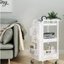 BRAND NEW 3 tier kitchen storage rack cart bathroom shelves, movable toilet storage rack Image 4