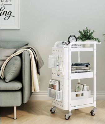 BRAND NEW 3 tier kitchen storage rack cart bathroom shelves, movable toilet storage rack