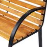 Garden Bench, 122Lx60Wx80H cm-Steel/Wood Image 6