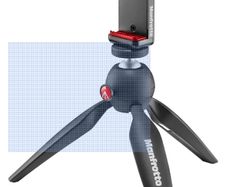 Manfrotto mini tripod with smartphone clamp