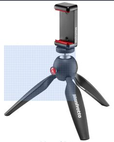 Manfrotto mini tripod with smartphone clamp