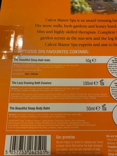 Calcot Manor Sumptuous Spa Favourites Gift Set