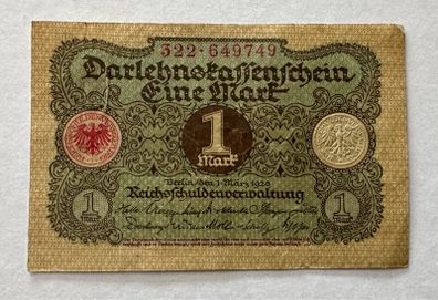 Germany 1 Mark 1920 Banknote
