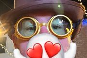 Willy Wonka hat and glases
