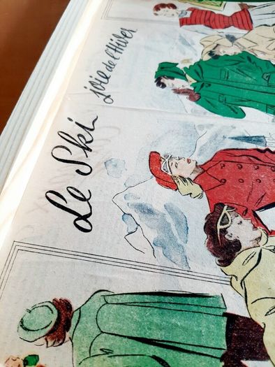 Decoupage: Ski fashion 1949