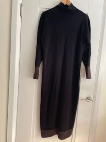 Jaeger black wool dress