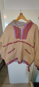 Nitya Design Baja hoodie with ethnic pattern, vintage (small tear)