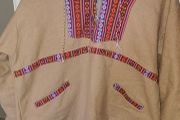 Nitya Design Baja hoodie with ethnic pattern, vintage (small tear)