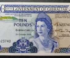 Gibraltar 10 Pounds 1986 BUNC