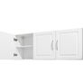 Wall Mounted Storage Cabinet with 3 Doors & Adjustable Shelves  White Image 4