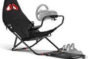 Racing Simulator Cockpit, Foldable Sim Racing Seat with Steering Wheel Stand, Racing Cockpit Chair for Logitech G29 G920 G923 GPro, Thrustmaster T248X T248 T300RS, for PS5 PS4 Xbox One PC