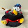 Disneyland Paris Large Uncle SCROOGE McDUCK Plush Novelty Top Hat DuckTales Used Please see pictures Image 10
