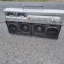 Vintage Sharp Boombox Gf-777z Stereo Double Metal Cassette Monster Ghettoblaster Image 3
