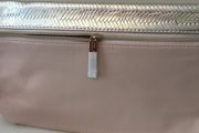 Soft Clutch Bag New Nude &amp; Gold  -  Make Up Purse