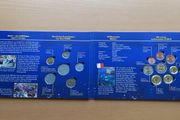 Malta double set of 14 coins pre euro &amp; first year euro 2008 UNC
