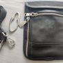 Cowhide Leather Shoulder Chest Bag, with Clip for Belt Image 7