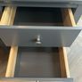Bedside Locker / Table x2 - Wood - Dark Grey Image 4