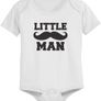 Dad and Baby Matching White T-Shirt and Bodysuit Set - Big Man and Little Man Image 3
