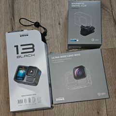GoPro 13 HERO Black bundle + Ultra Wide Lens + Magnetic Swivel Clip