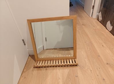 Mirror with shelf