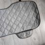Quilted Car Rear Seat Protector Mat - Grey Car Seat Cover with Pockets Image 3
