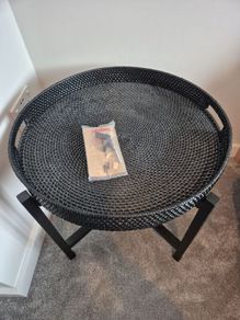 Rattan side/ tray table