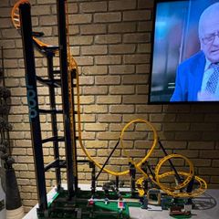 Fake Lego loop roller coaster