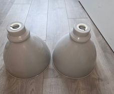 metal lamp shades - grey