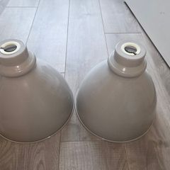 metal lamp shades - grey
