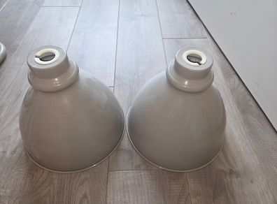 metal lamp shades - grey