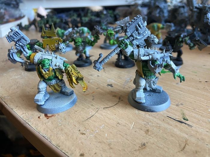 Warhammer 40k Ork Nobz x 6 and boyz x 5