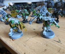 Warhammer 40k Ork Nobz x 6 and boyz x 5