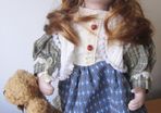 Display Porcelain Doll 30cm with stand (not a toy)