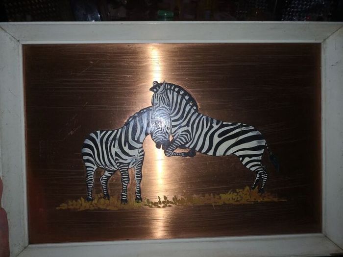 Oil painting on copper board