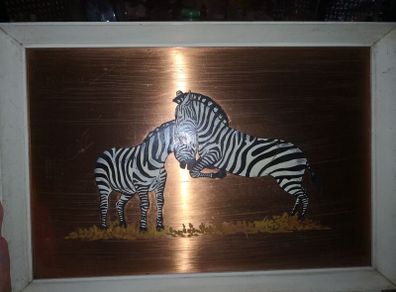 Oil painting on copper board