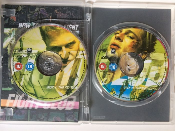 Fight Club (David Fincher Film) [1999] Brad Pitt, Helena Bonham Carter & Edward Norton [Movie 2xDVD]