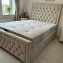 Double & King Size Bed Frame With Mattress Opt Image 2