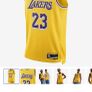 NIKE NBA LeBron James Lakers jersey Image 5